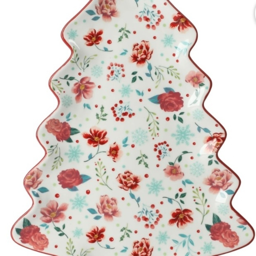 ❤️The Pioneer Woman Merry Meadow 16-inch
Figural Christmas Tree Serving Platter